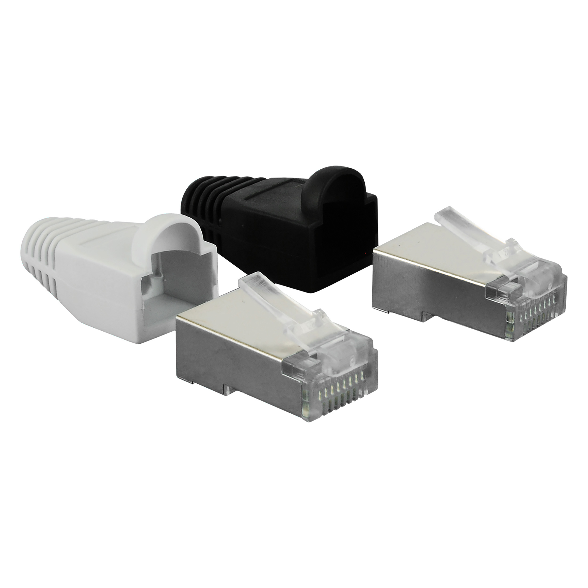 00.132.98 Q-Link  UTP connector RJ45 - zwart, wit