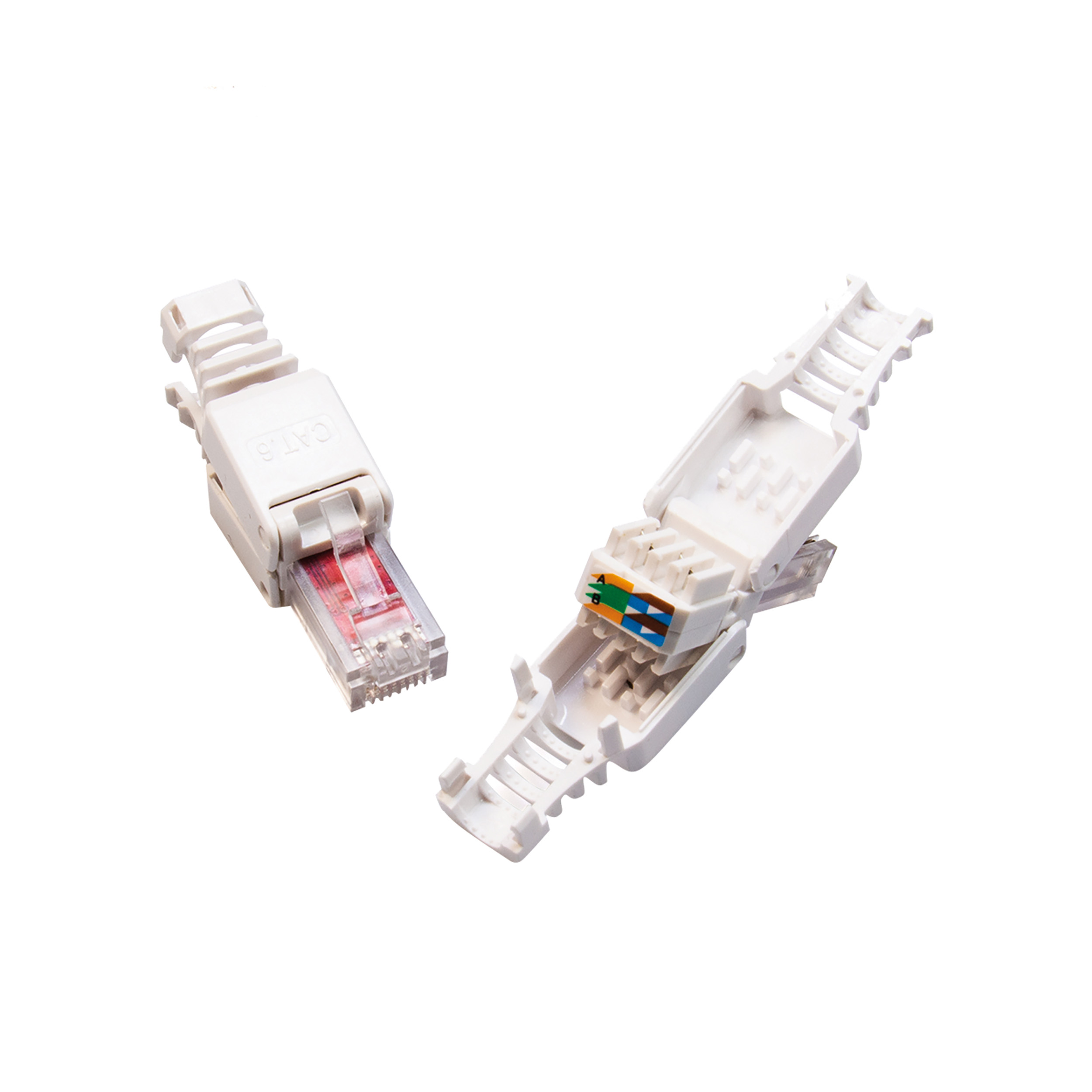 00.138.20 Technetix  UTP connector RJ45 - snap-on - Ziggo - KPN - wit