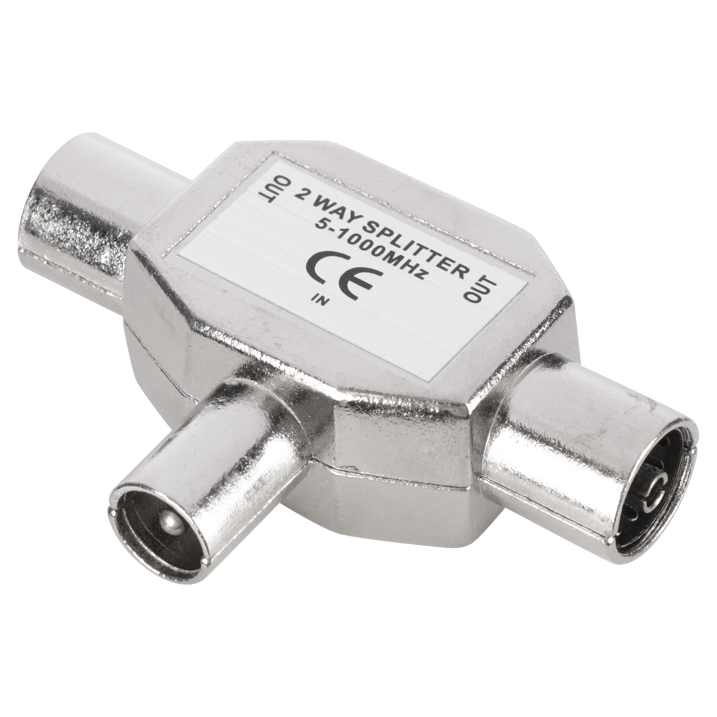 00.150.68 Q-Link  coax splitter 1 male - 2 female - 9 mm