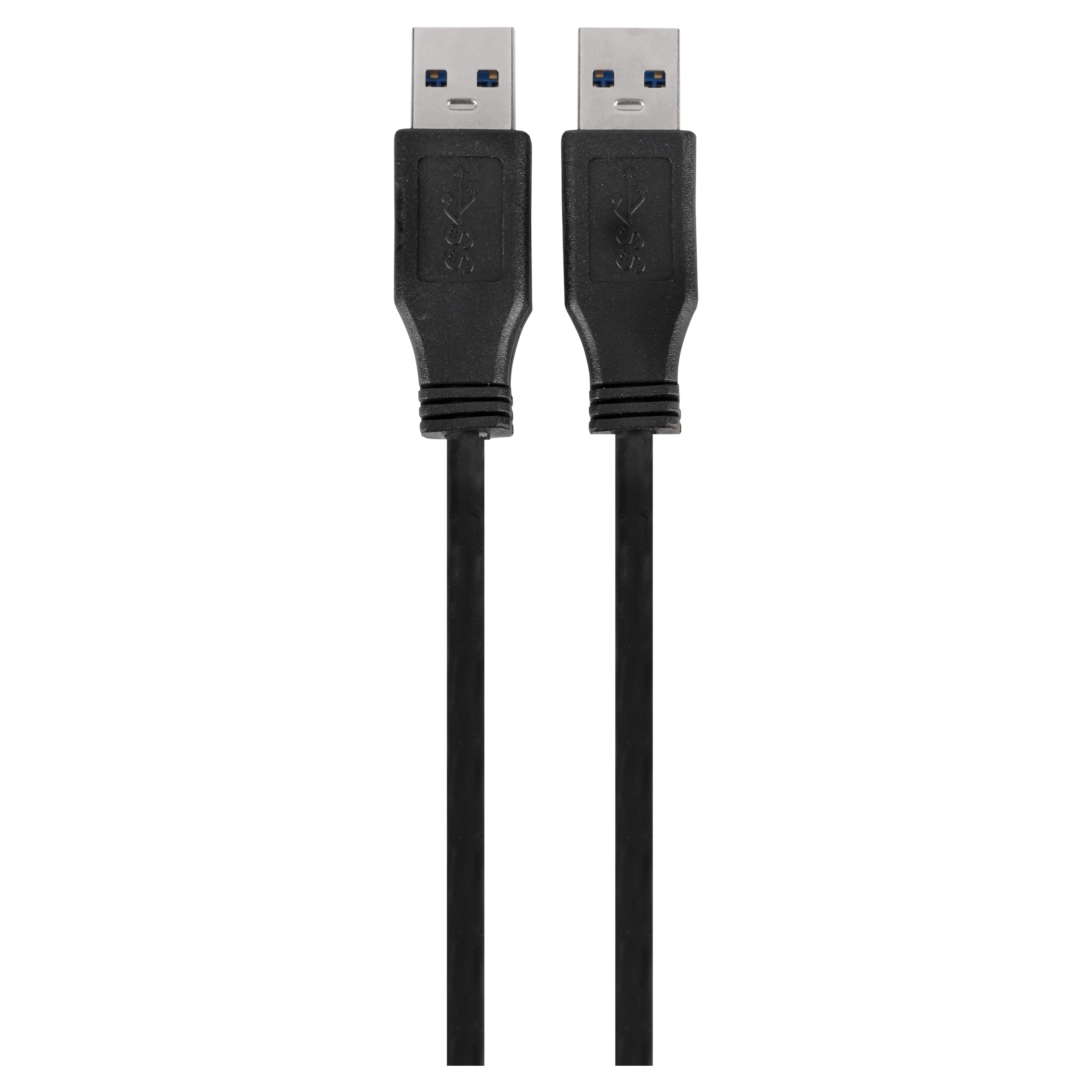 00.152.24 Q-Link  USB kabel 3.0 - USB-A male - USB-A male - 2 m - zwart