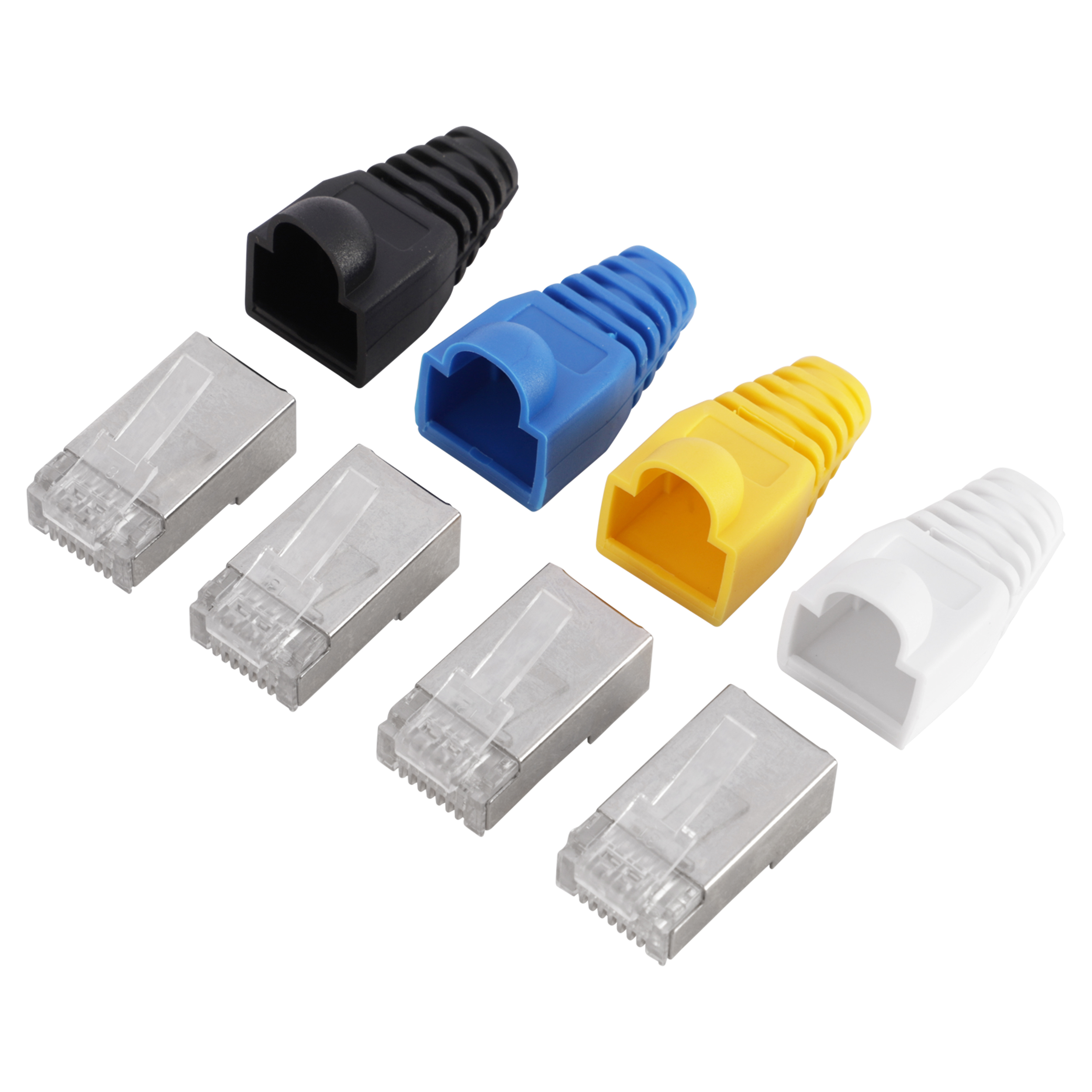 00.152.56 Q-Link  FTP connector met hoesje - RJ45 - CAT6 - afgeschermd - KPN  