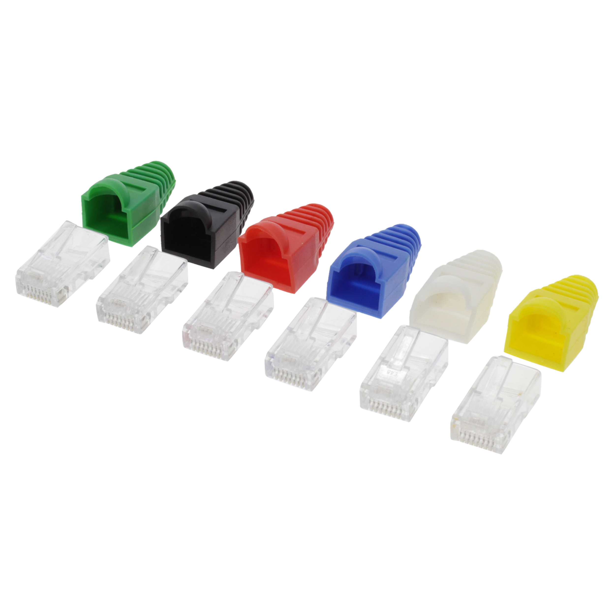 00.152.96 Q-Link  UTP connector RJ45 - 8-polig - met kapjes  