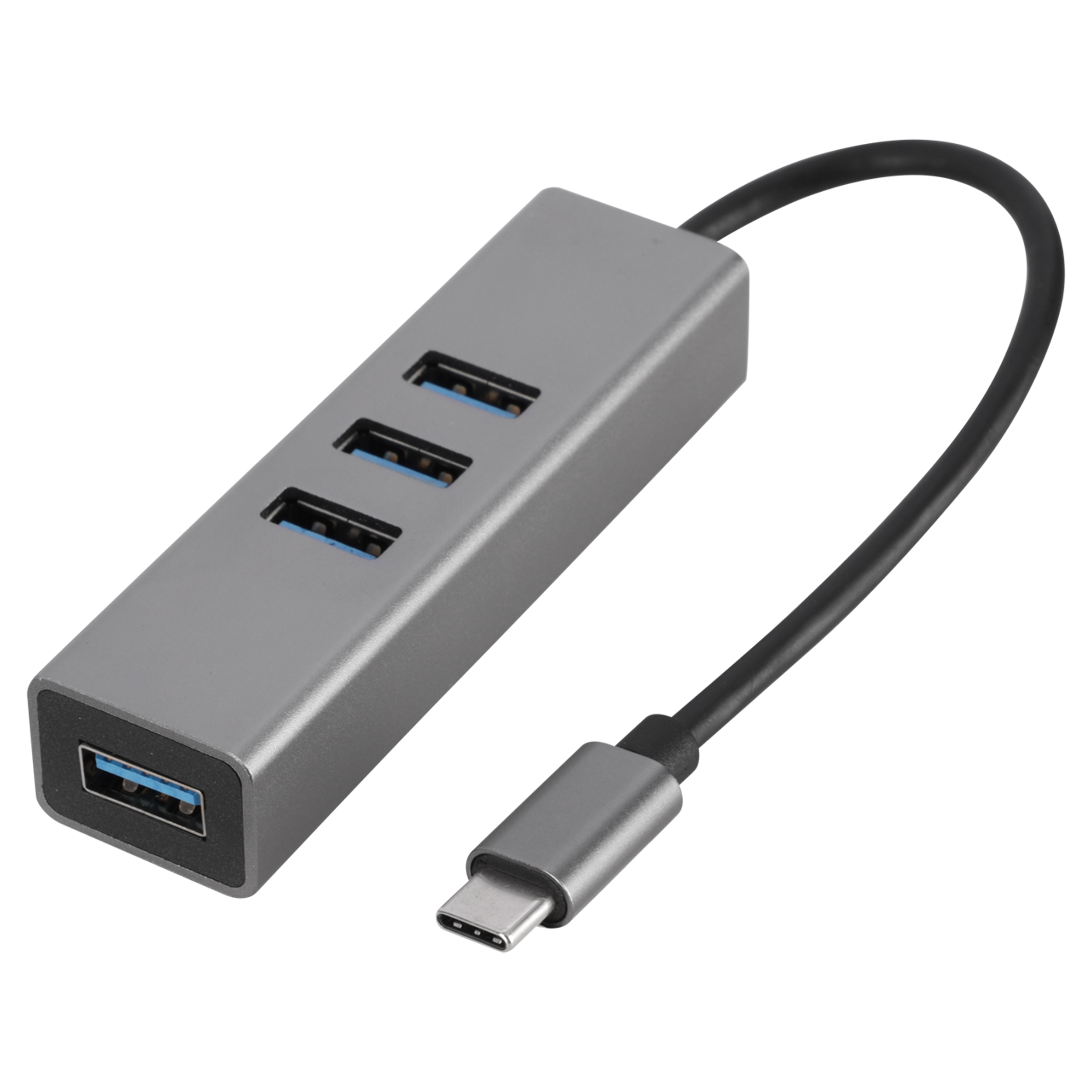 00.153.68 Q-Link  USB-C hub 4 x USB 3.0 - metaal