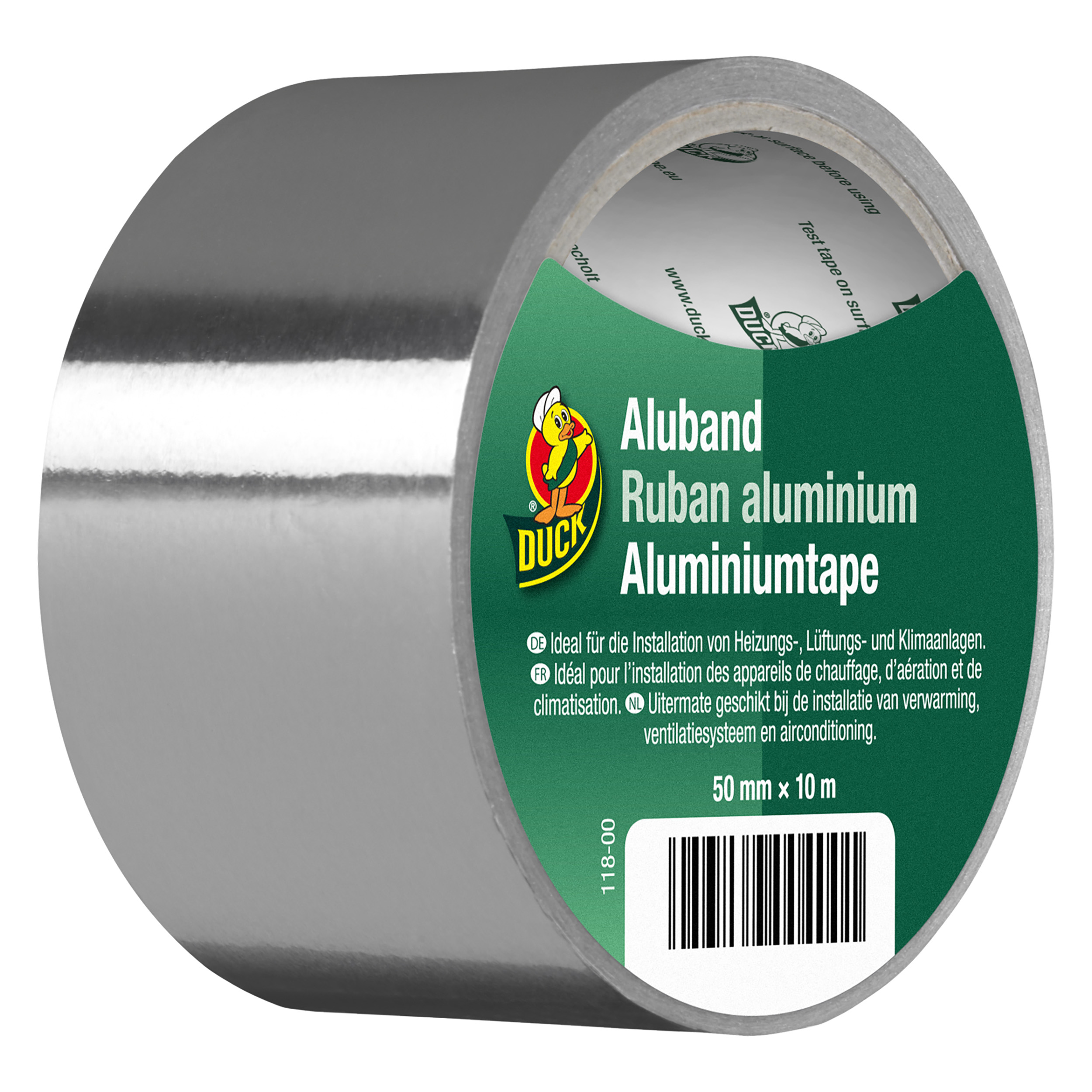 20.501.16 Duck  tape aluminium - 50 mm x 10 m - grijs