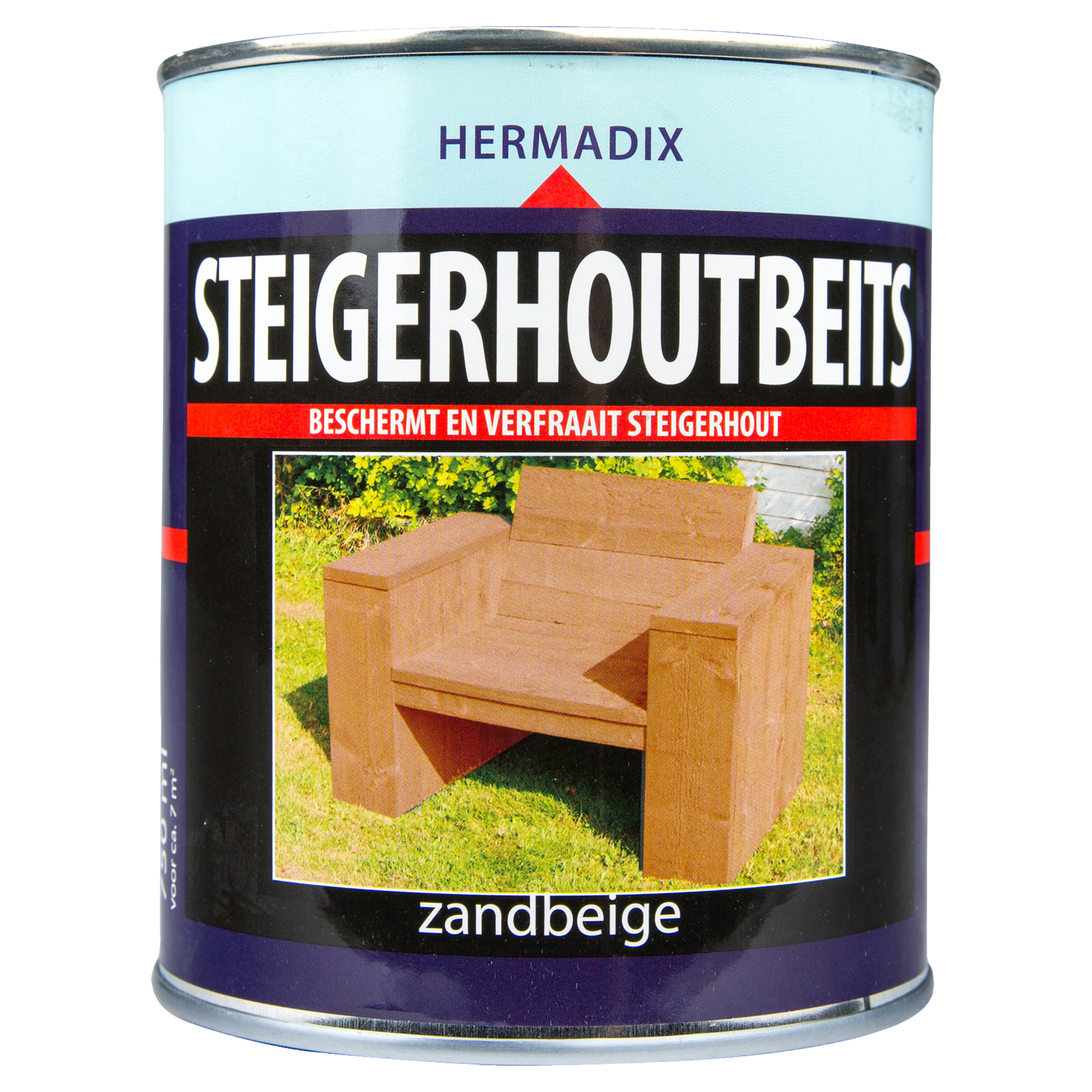 25.229.01 Hermadix  steigerhoutbeits mat - 750 ml - zandbeige