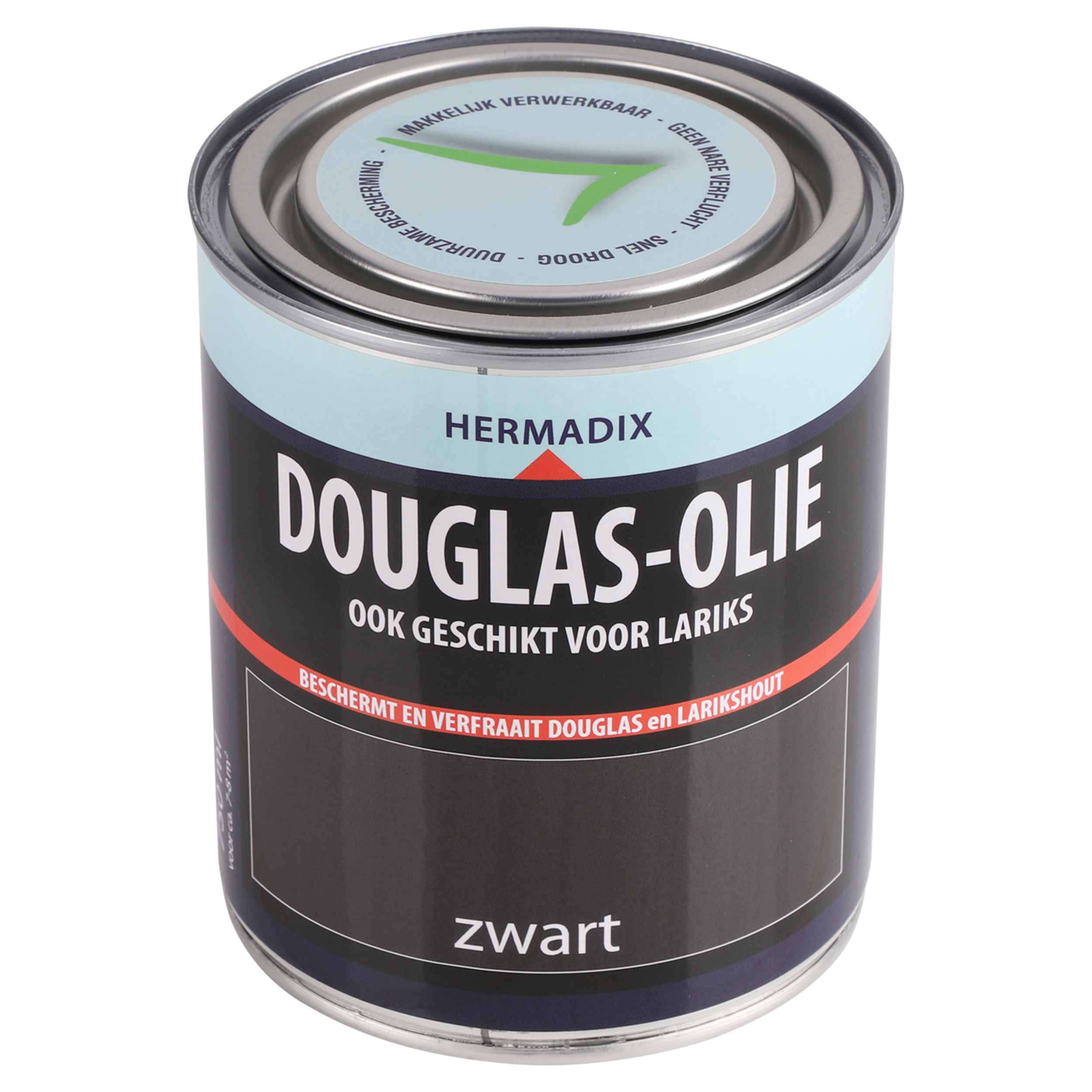 25.898.01 Hermadix  douglas-olie mat - 750 ml - zwart