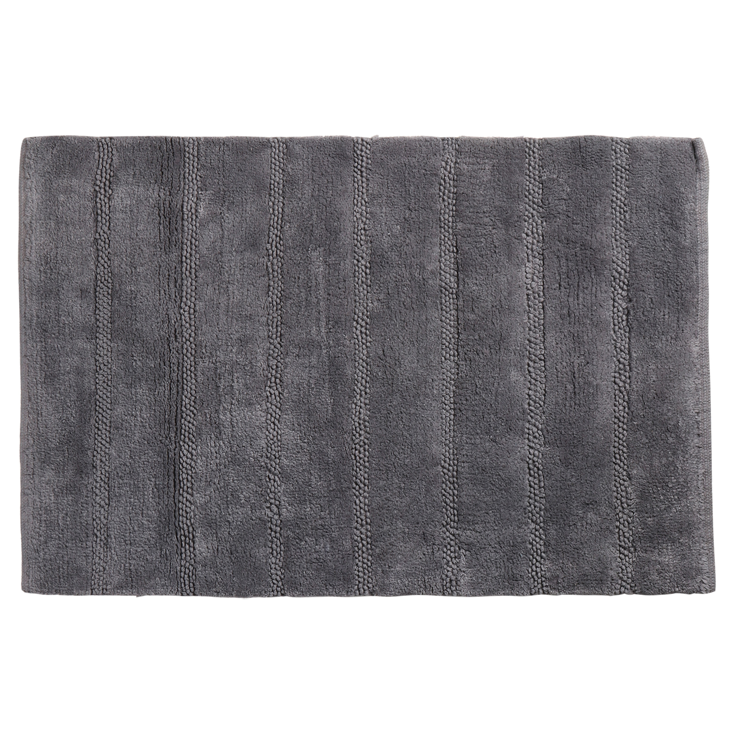 31.110.20 Differnz Stripes badmat 100% katoen - geschikt voor vloerverwarming - 45 x 75 cm - grijs