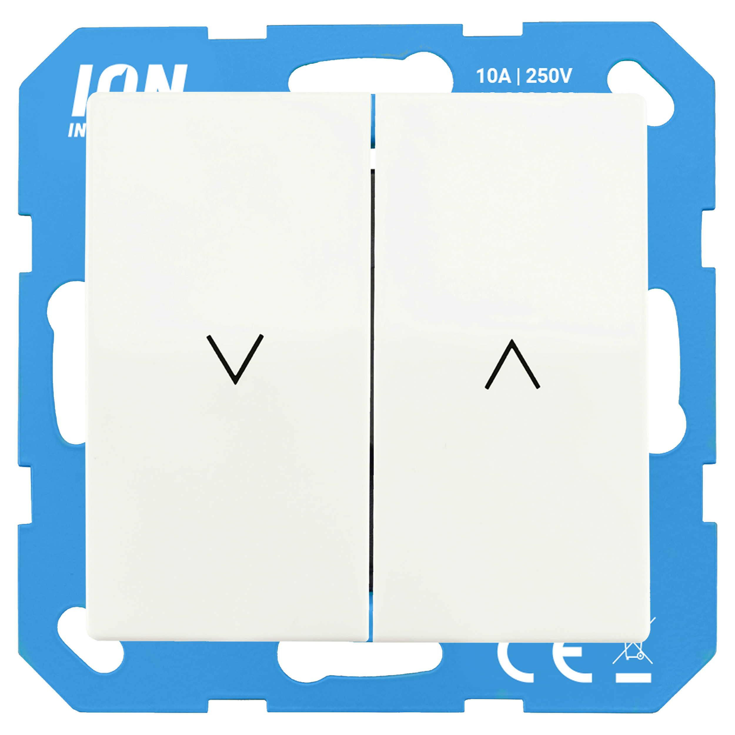 58.006.11 ION Industries V1/J1 jaloezieschakelaar inbouw - alpin wit