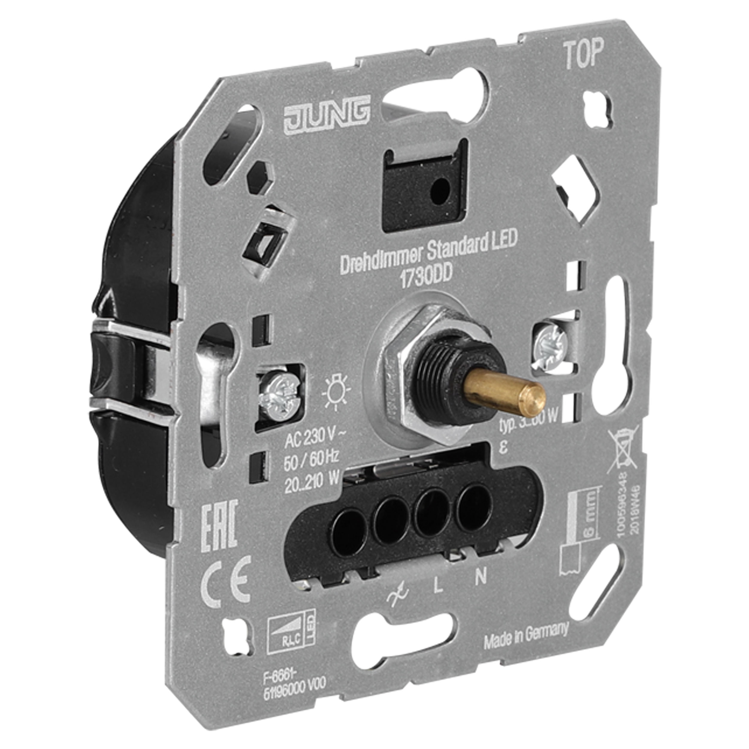 58.079.99 Jung  dimmer inbouw - LED - 3-60W/210W - druk-uit element  