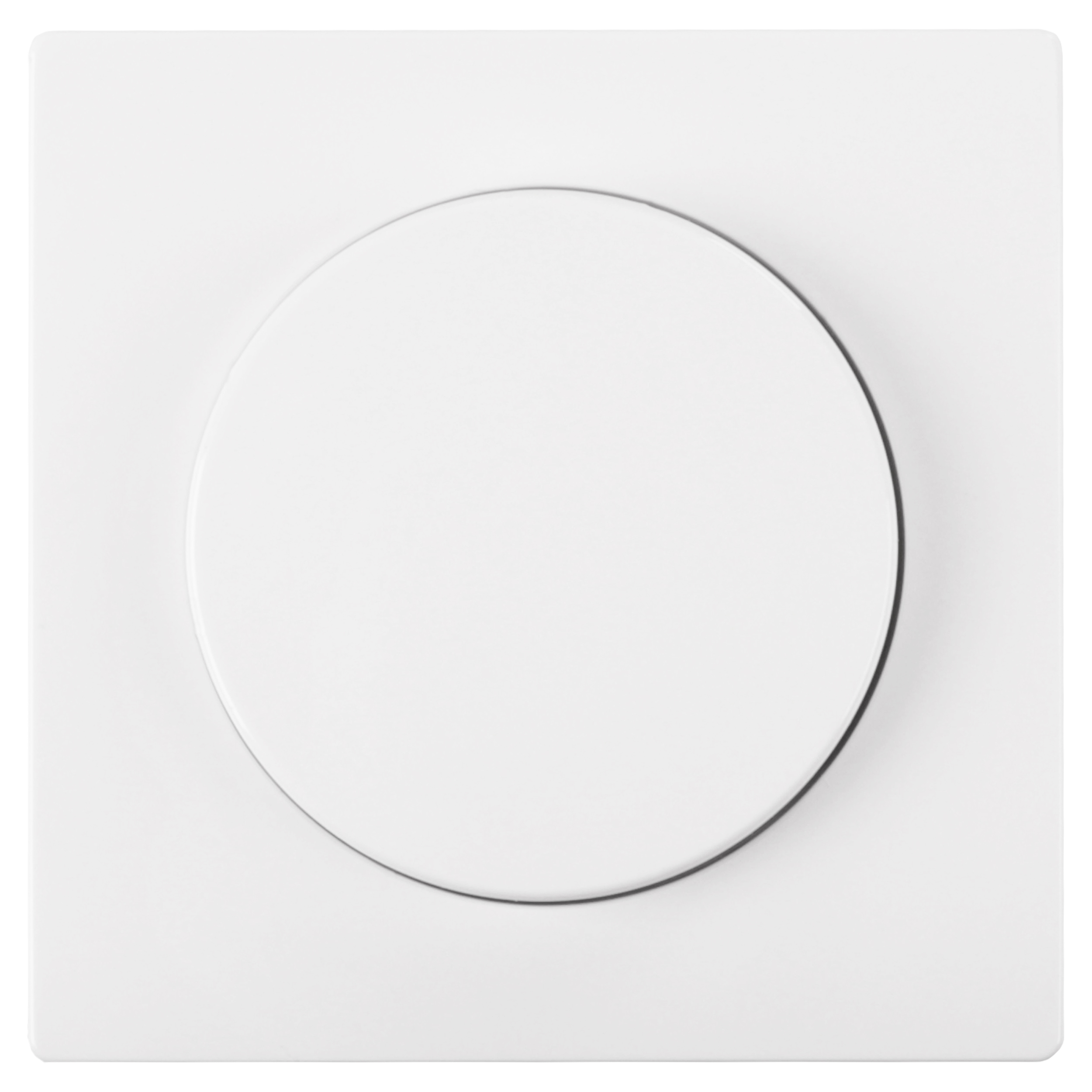 58.102.85 Merten D-Life centraalplaat met knop - dimmer - 73 x 73 x 17 mm - lotuswit