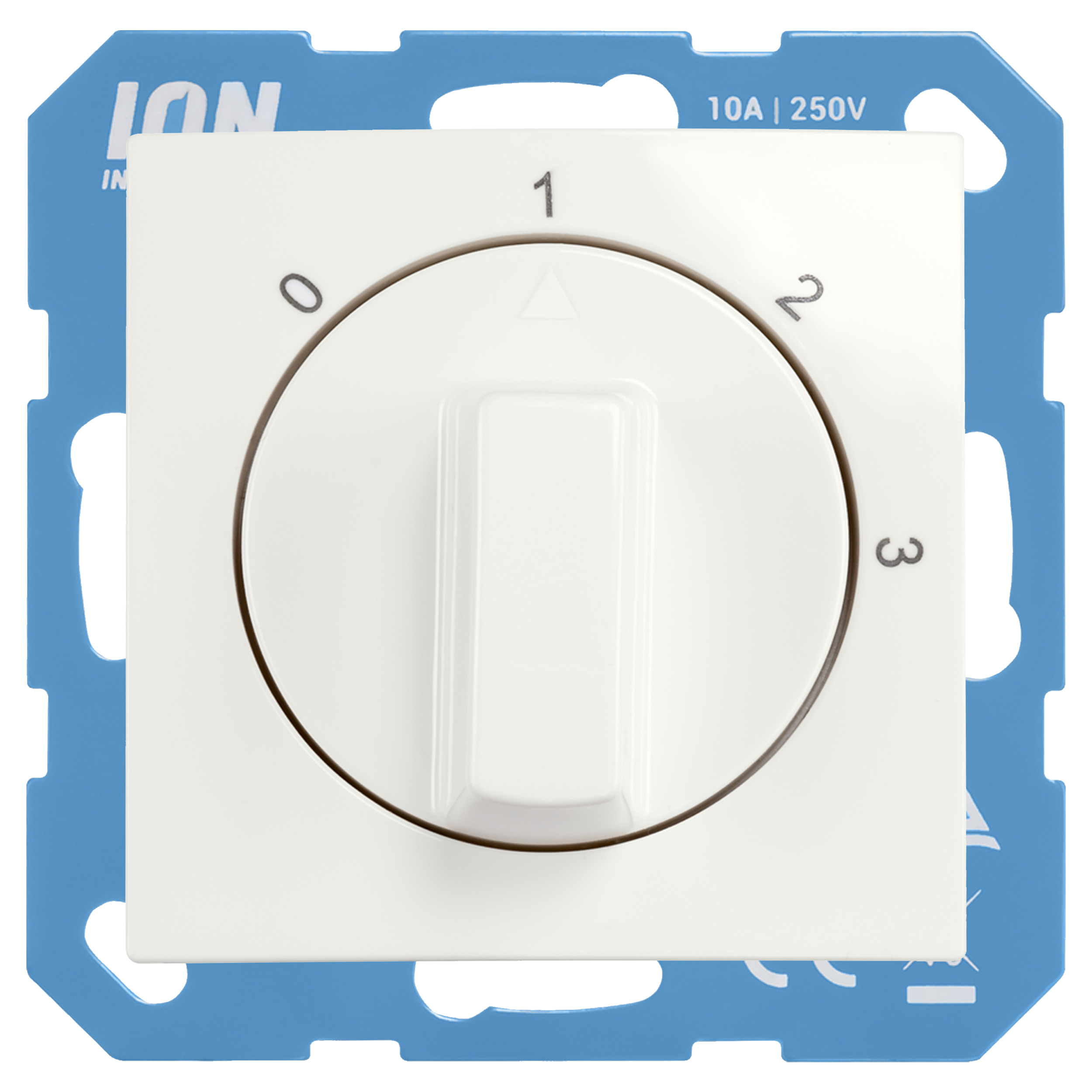 58.116.10 ION Industries E1 3-standenschakelaar inbouw - met nul - alpin wit