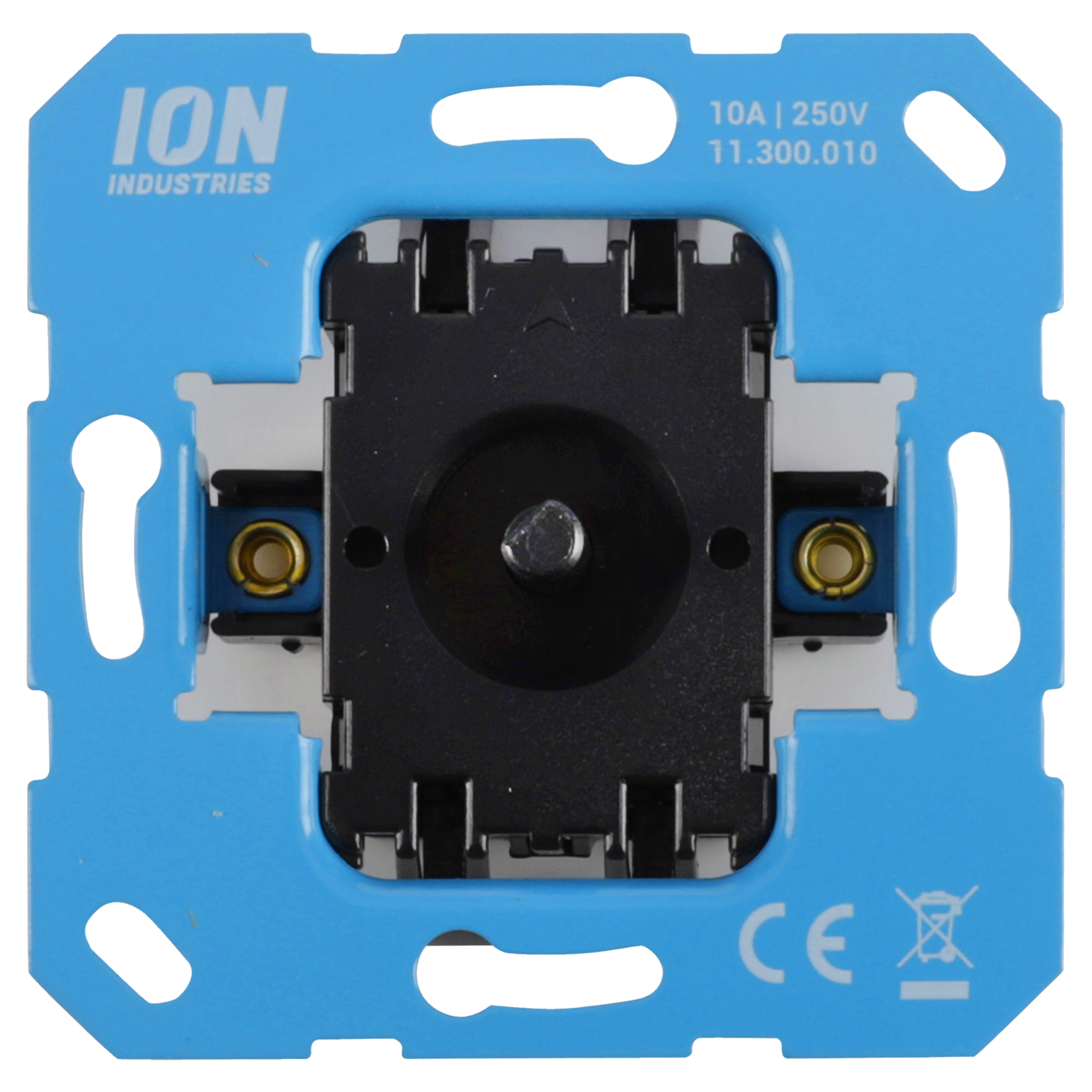 66.008.10 ION Industries  3-standenschakelaar inbouw - met nul - element - IP20 - 71 x 71 mm