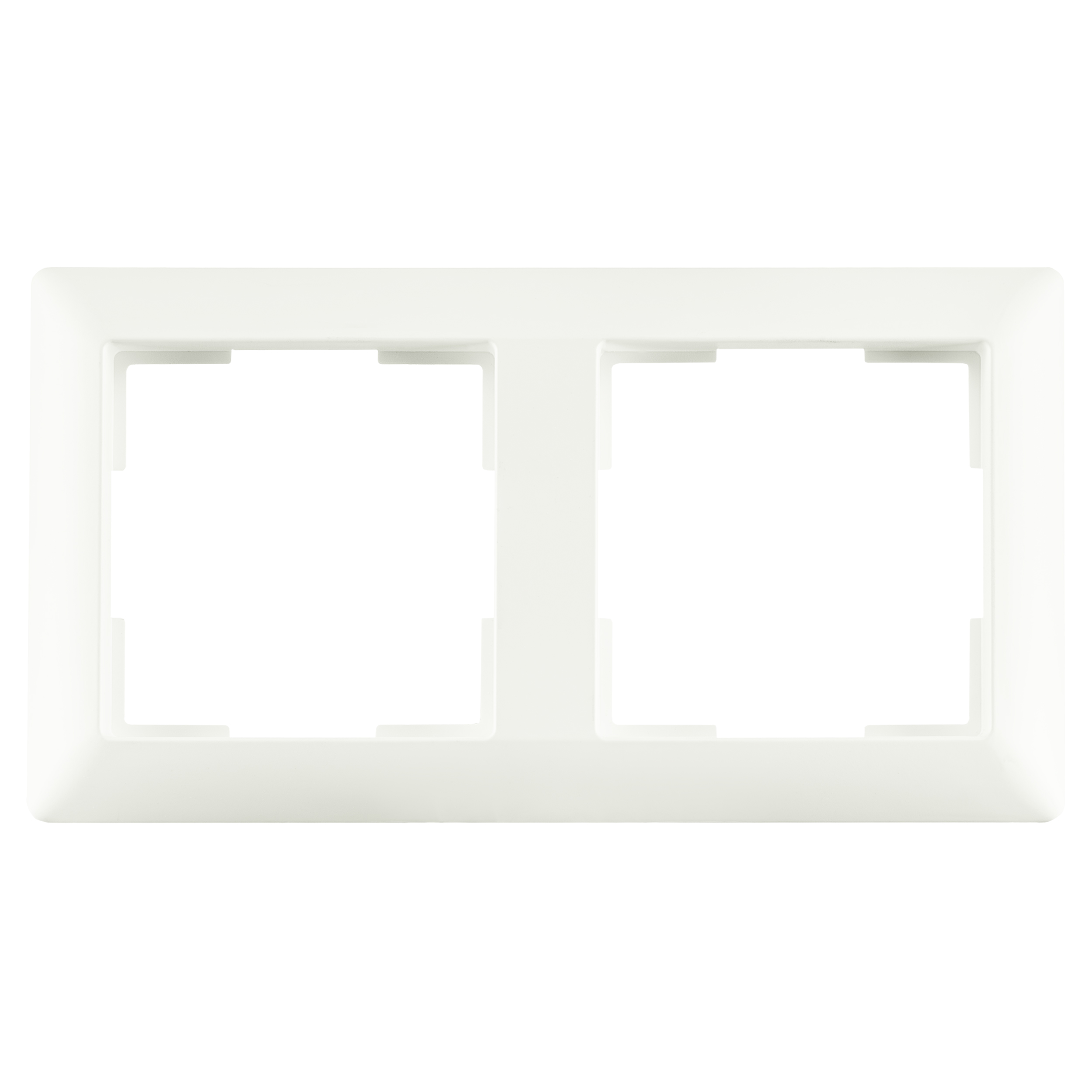 66.009.22 ION Industries J1 afdekraam 2-voudig - verticaal/horizontaal - 153 x 80 x 11 mm - mat wit