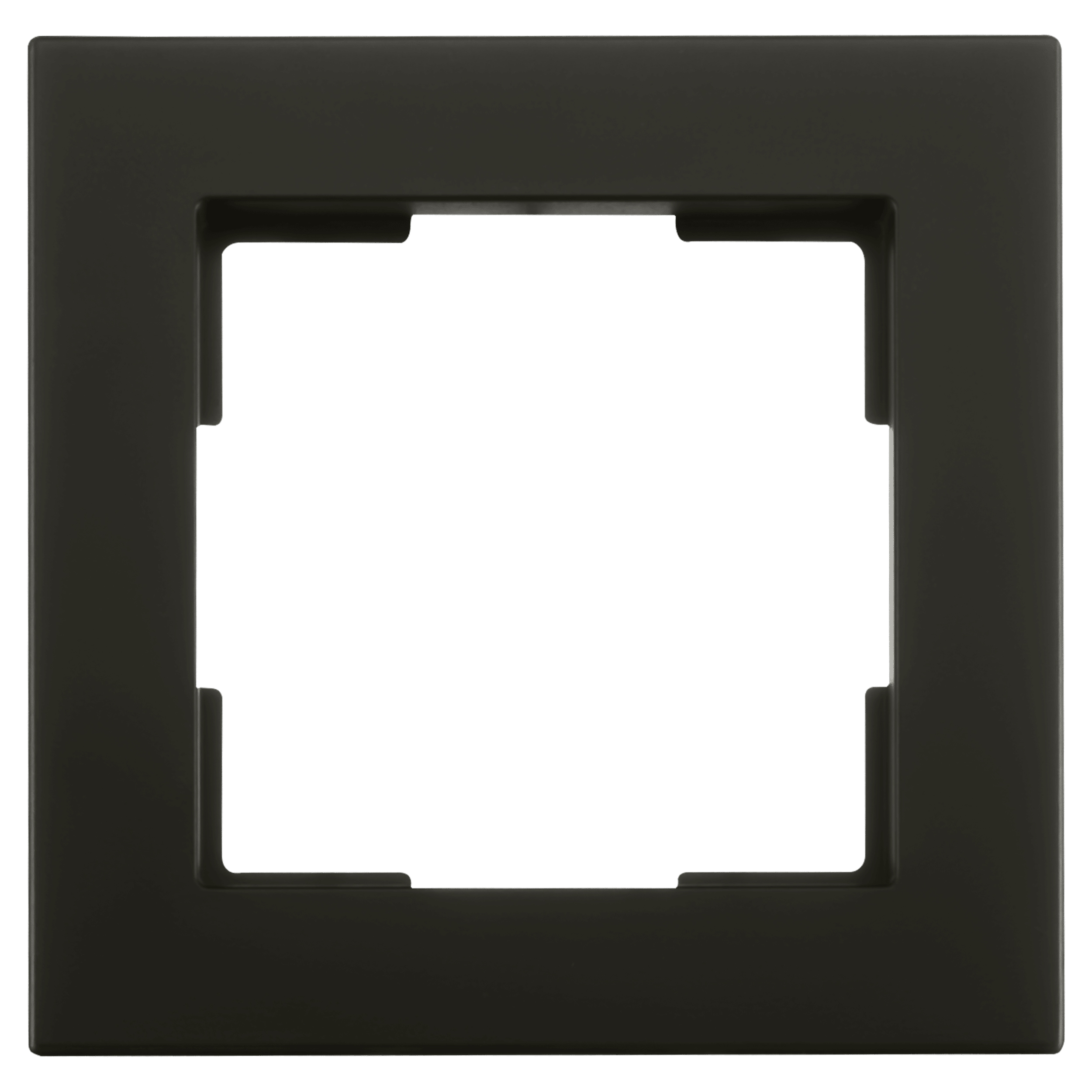 66.017.21 Grijs ION Industries afdekraam 1-voudig - verticaal/horizontaal - 85 x 85 x 11 mm - mat zwart