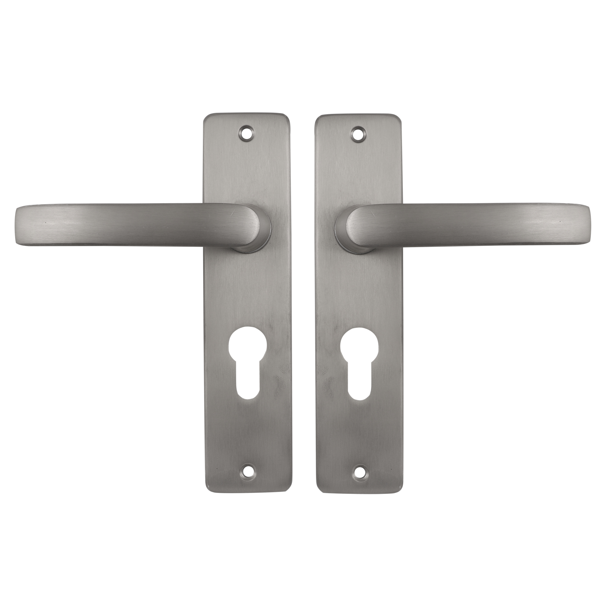 86.200.02 Starx  deurkruk blok - kortschild - PC55 - aluminium F9 - 180 x 41 mm - RVS kleur