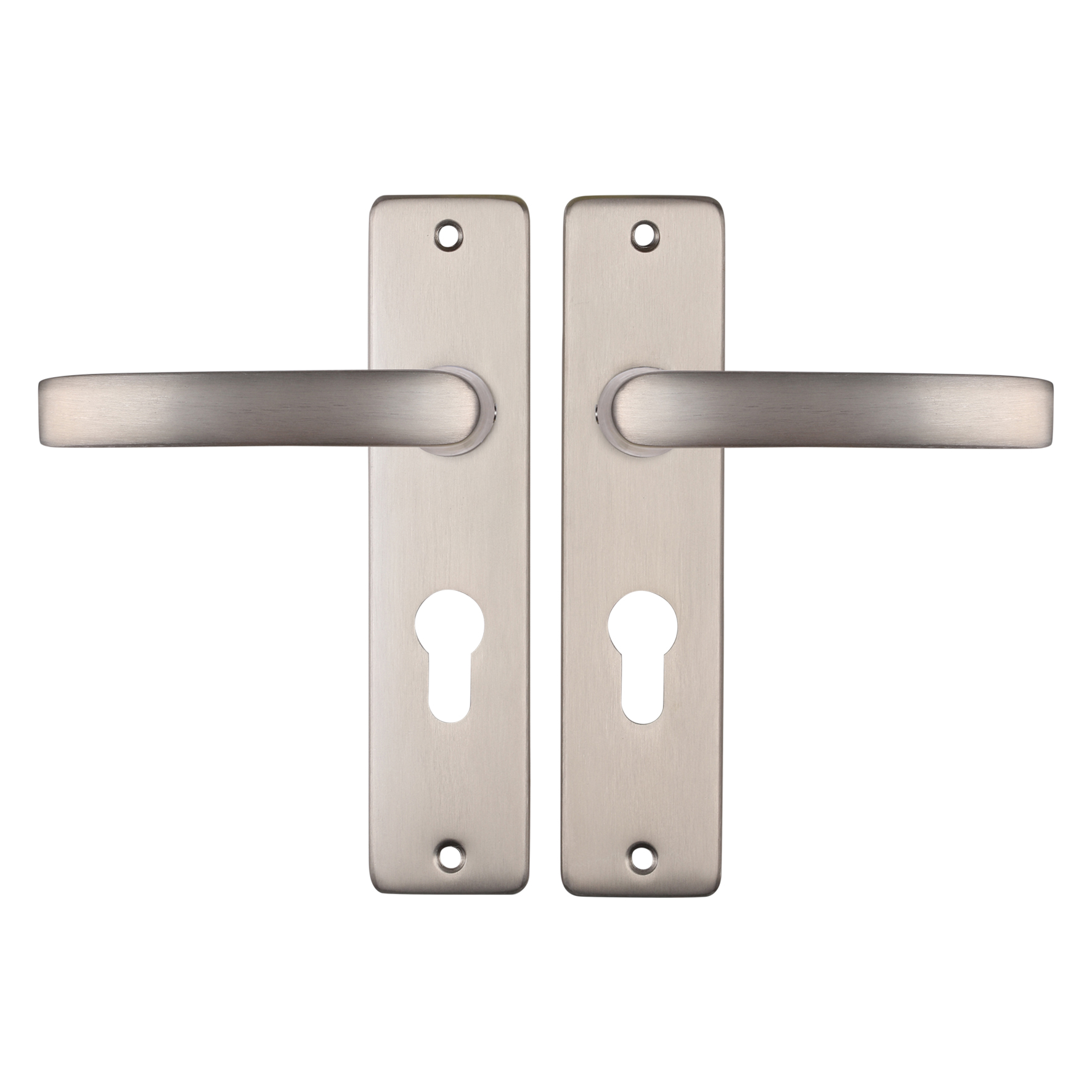 86.200.03 Starx  deurkruk blok - kortschild - PC72 - aluminium F9 - 180 x 41 mm - RVS kleur