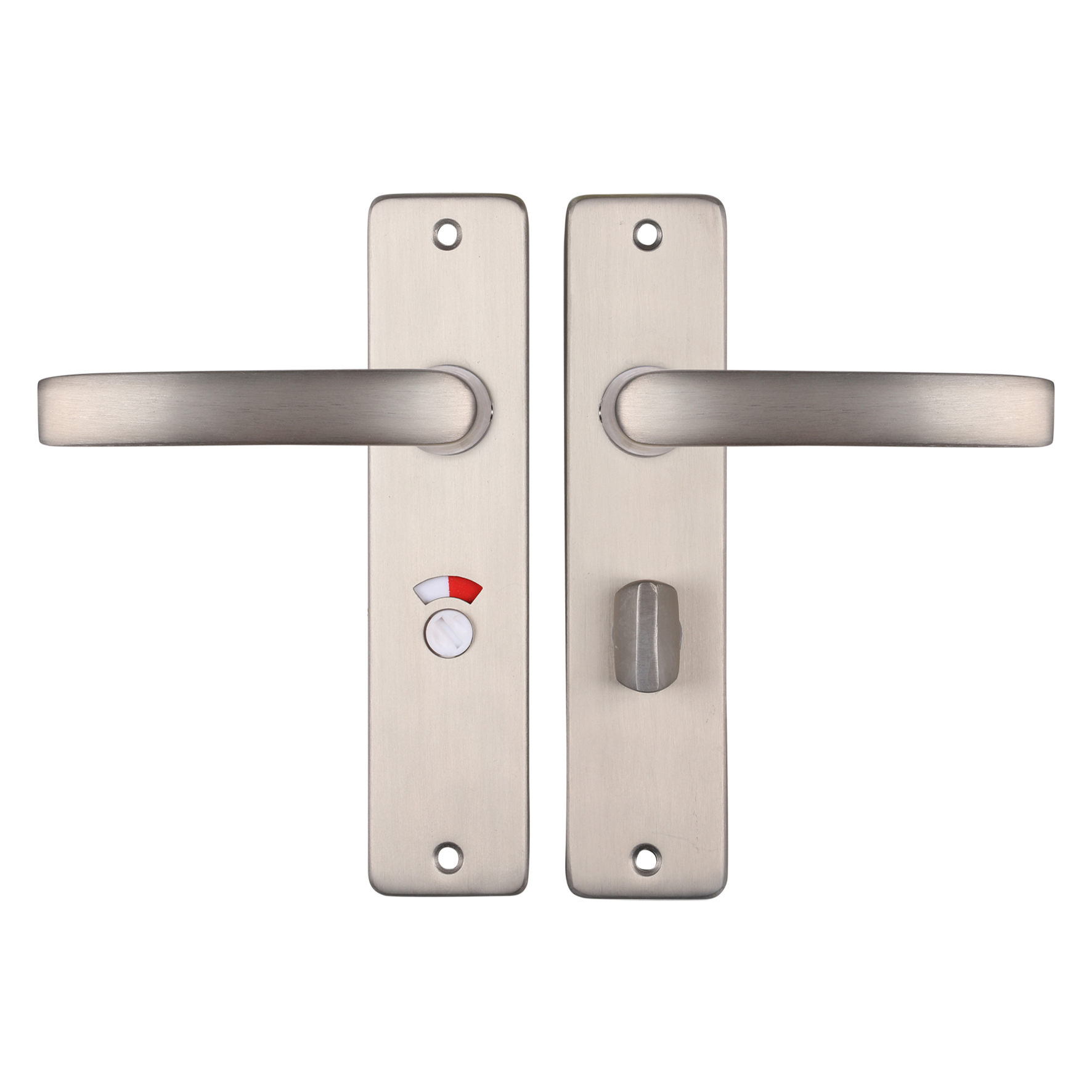86.200.05 Starx  deurkruk blok - kortschild - WC57-5 - aluminium F9 - 180 x 41 mm - RVS kleur